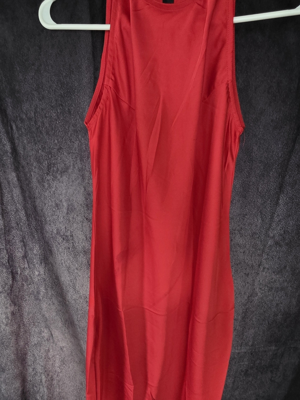 Sleeveless Red Bodycon Dress - Classic Women's Dress
